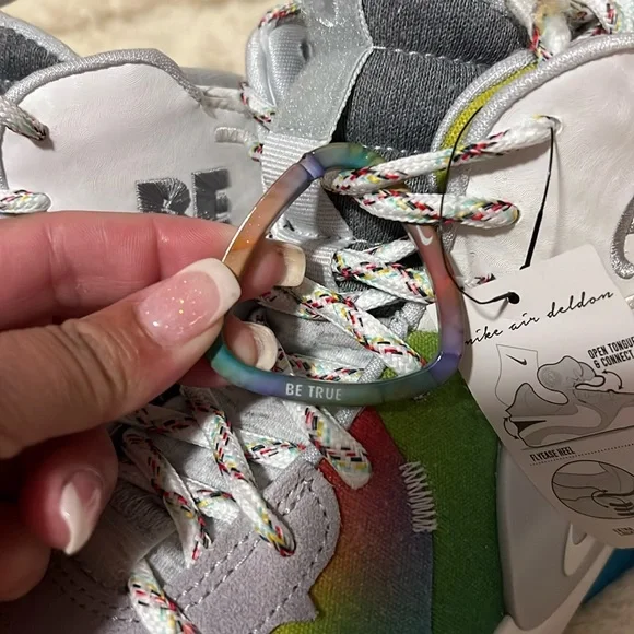 AUTHENTIC Nike Air Deldon Multicolor Basketball Shoes Size 9.5 BE TRUE - Picture 13 of 17